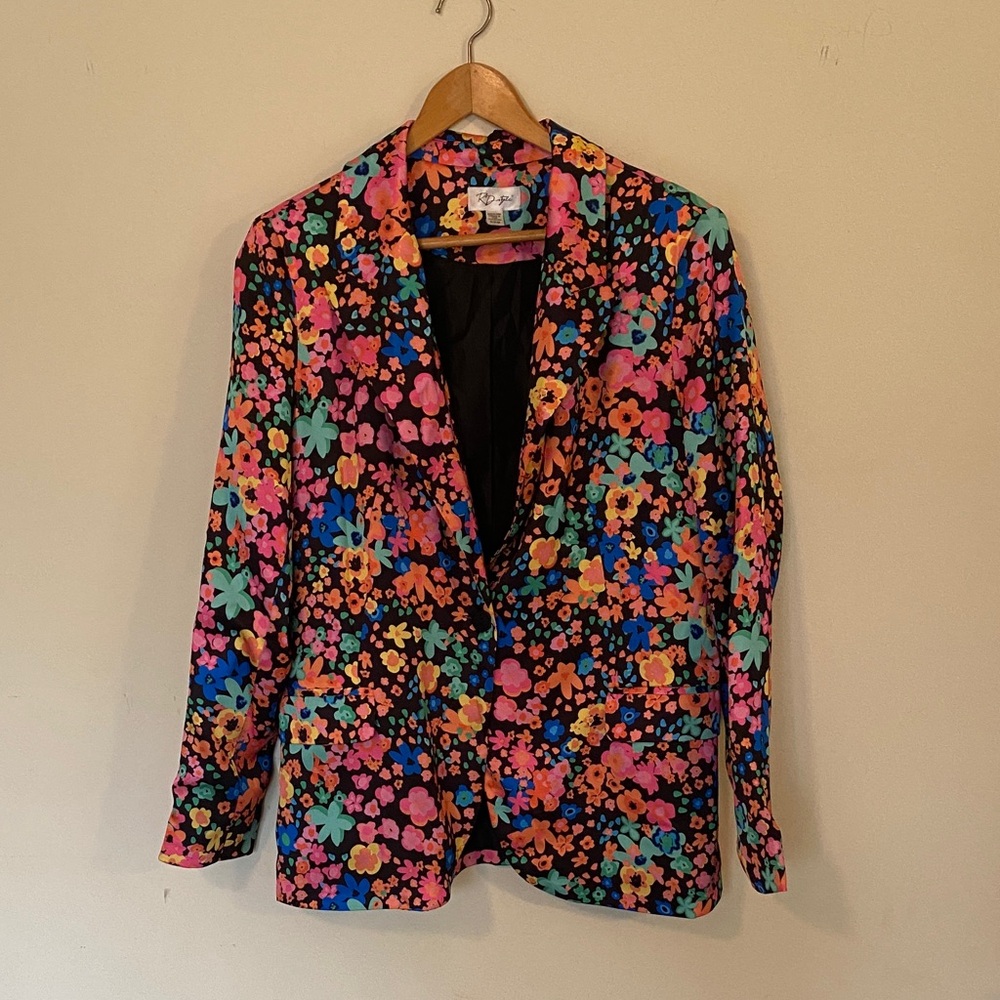 RD Style Multicolor Floral Blazer